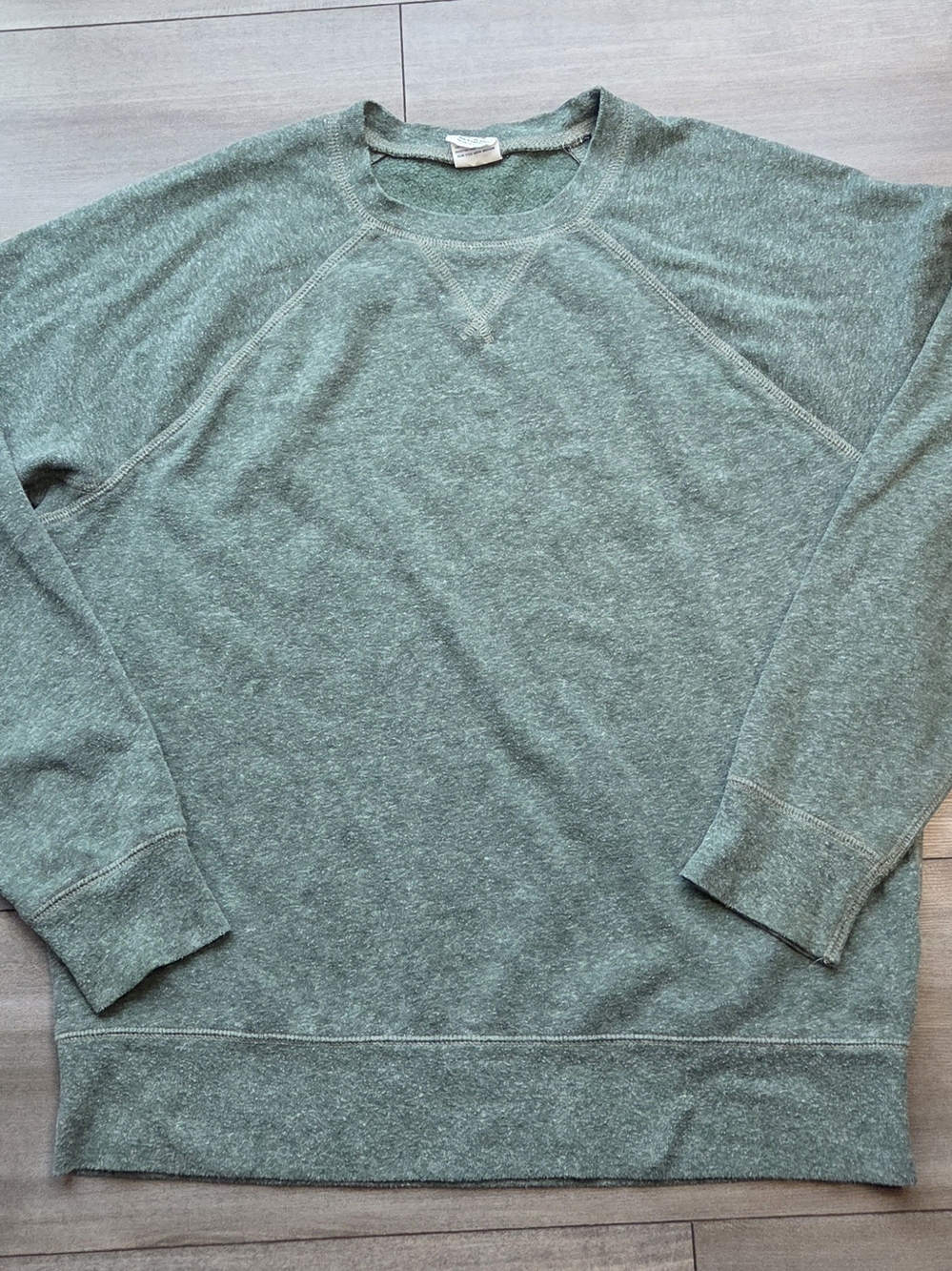 J. Crew Heathered Sage Green Crewneck Sweatshirt
